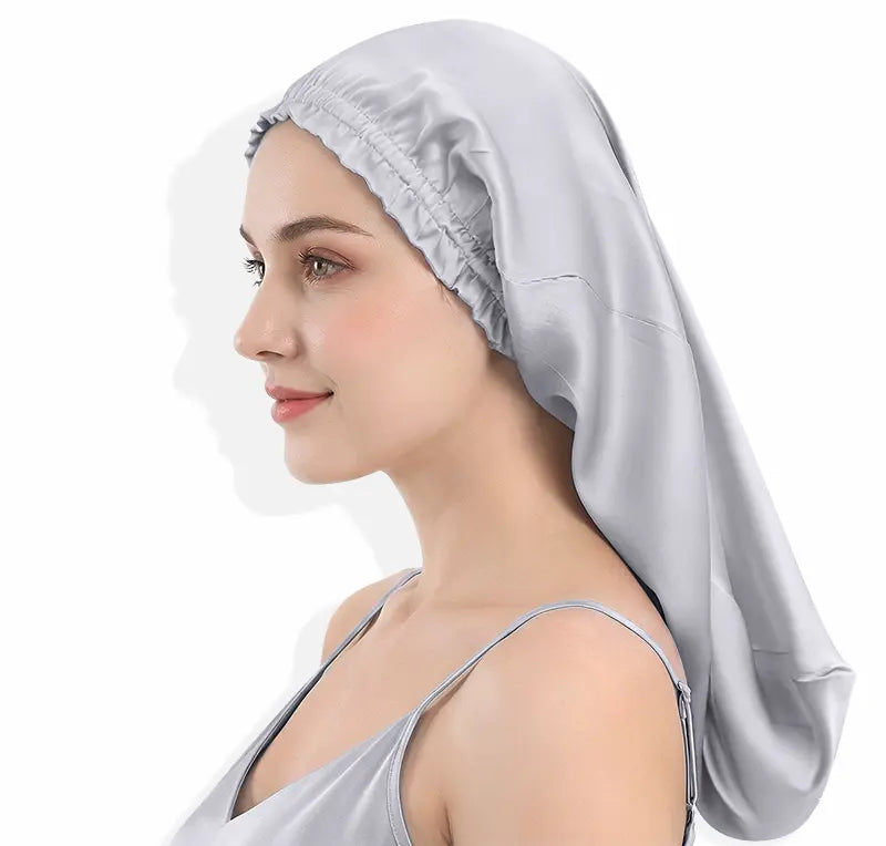 Bonnet long en soie - Cheveux longs protégés | SoieLuxe