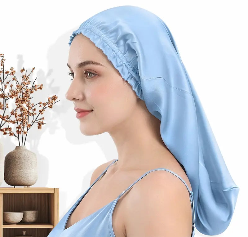 Bonnet long en soie - Cheveux longs protégés | SoieLuxe