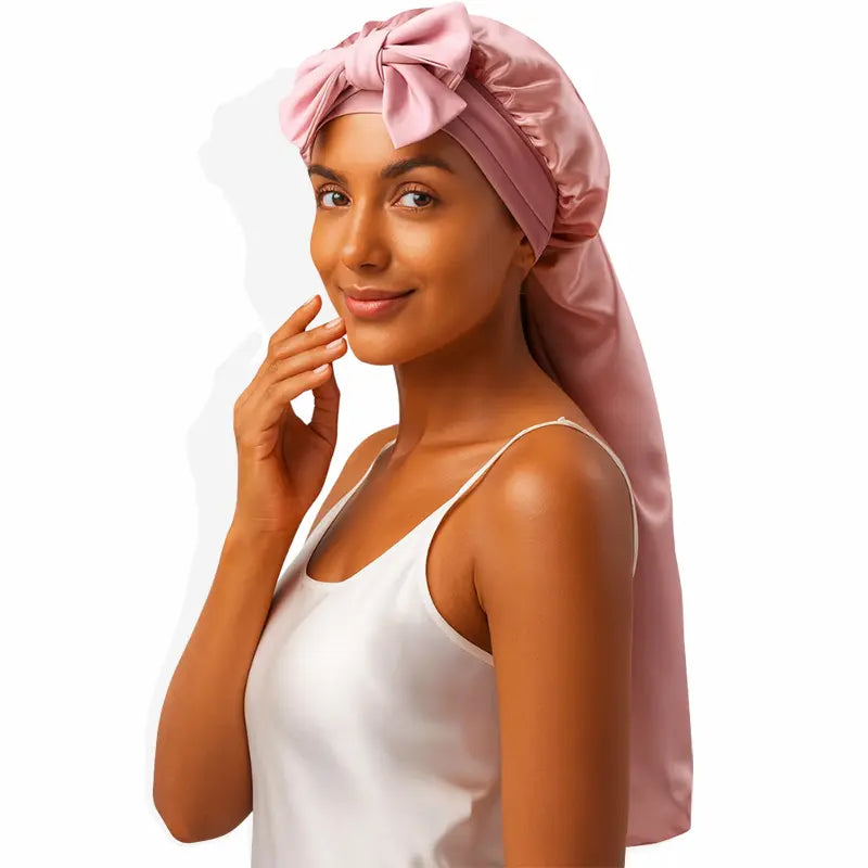Bonnet en soie extra-long - Cheveux longs & dreadlocks