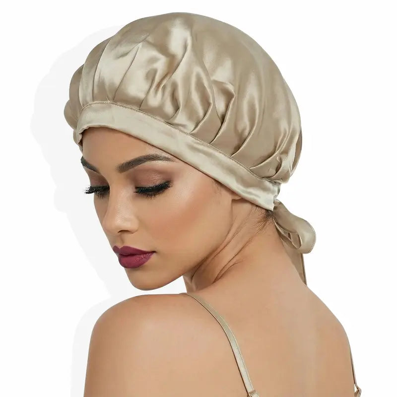 Bonnet en soie pure 30 momme - Soin luxe | SilkEssence