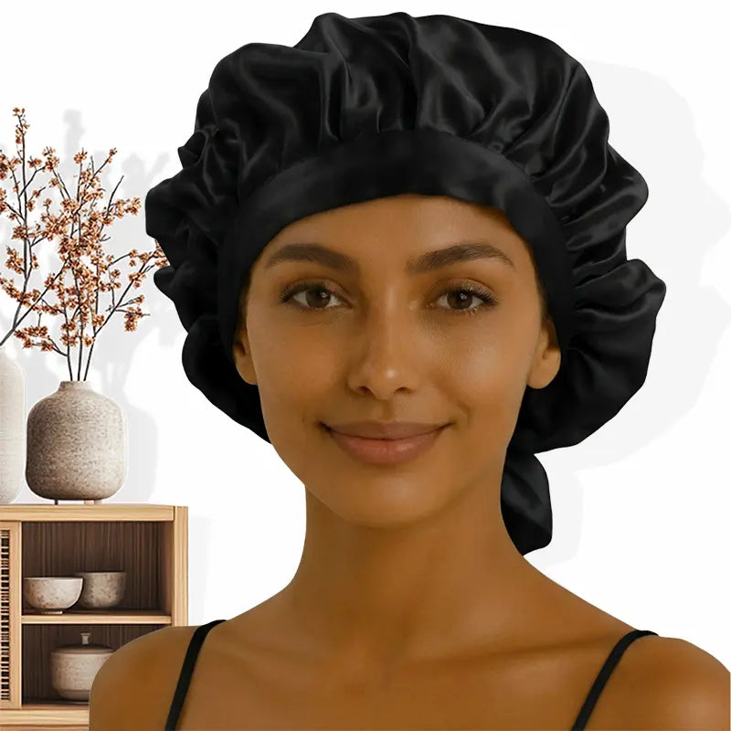 Bonnet en soie ajustable