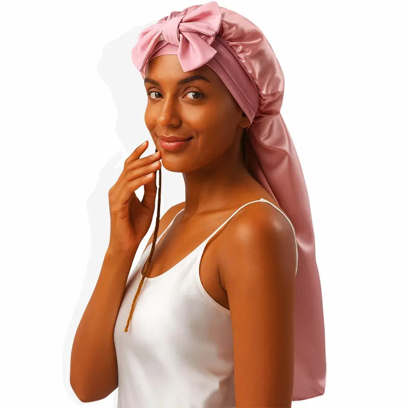 Bonnet en soie extra-long - Cheveux longs & dreadlocks