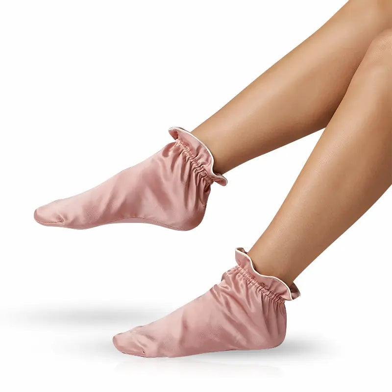 Chaussettes de nuit en soie 19 momme