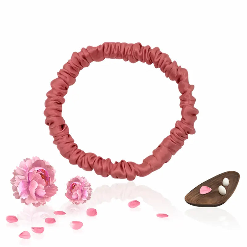 Chouchou fin en soie 19 momme