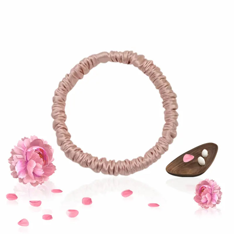 Chouchou fin en soie 19 momme