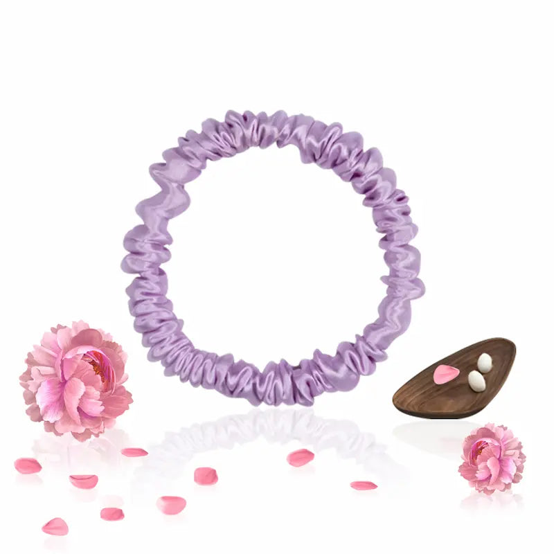 Chouchou fin en soie 19 momme