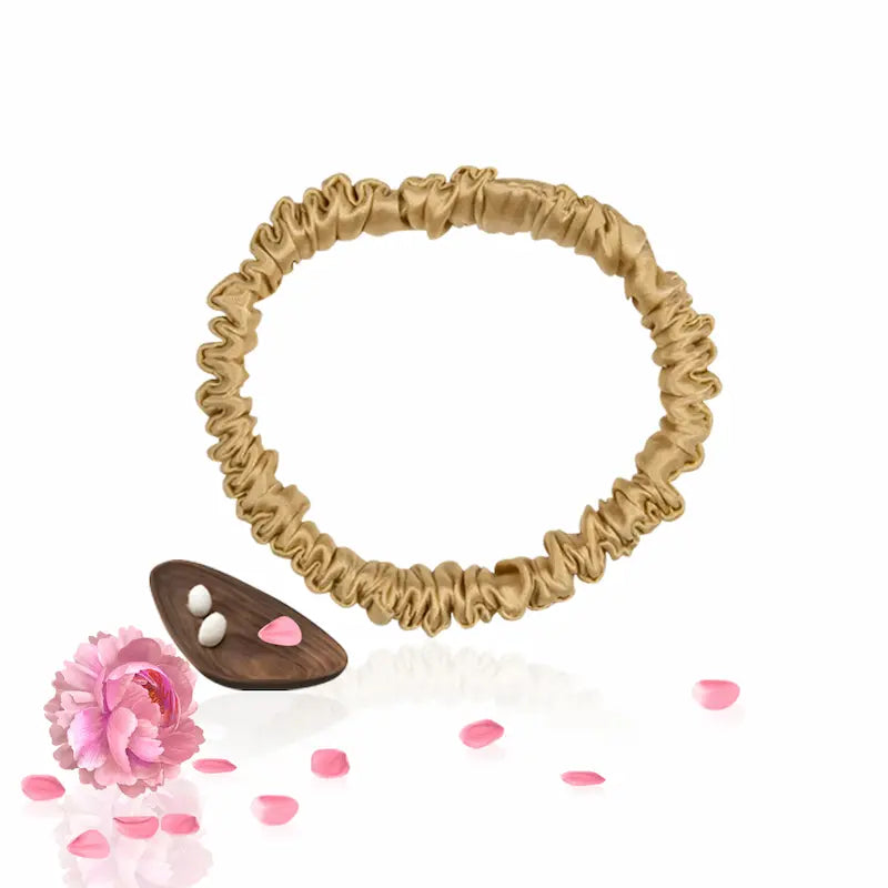 Chouchou fin en soie 19 momme