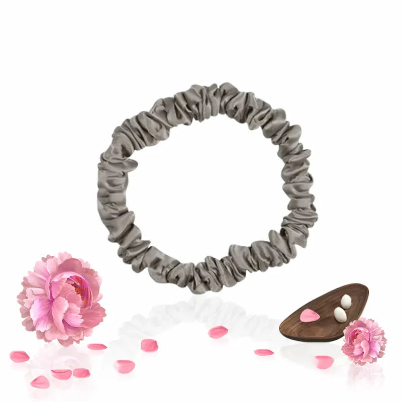 Chouchou fin en soie 19 momme