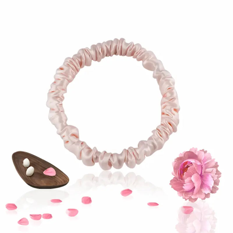 Chouchou fin en soie 19 momme