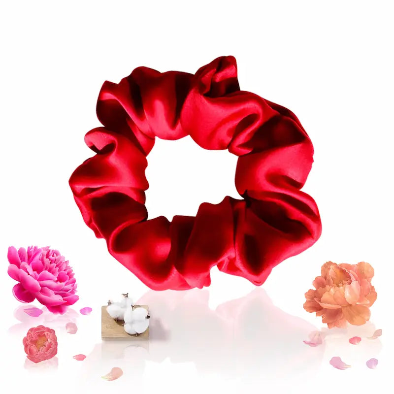 Chouchou large en soie 16 momme