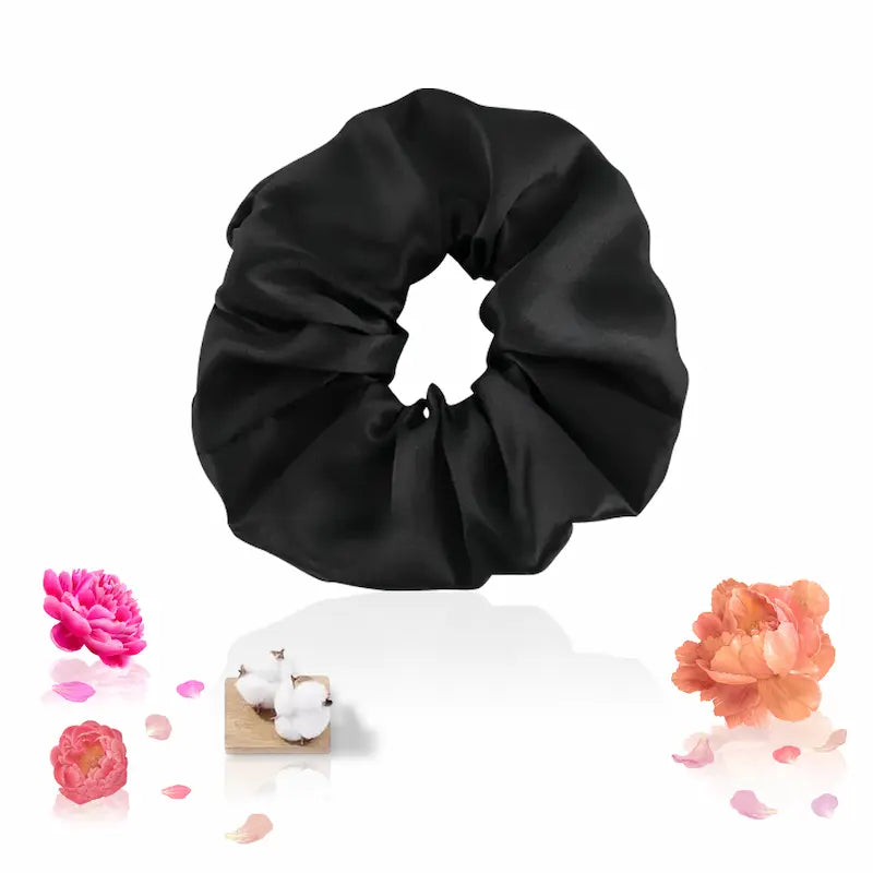 Chouchou large en soie 22 momme