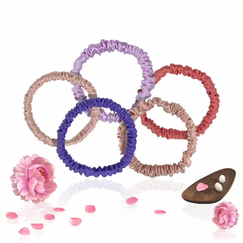 Chouchou fin en soie 19 momme