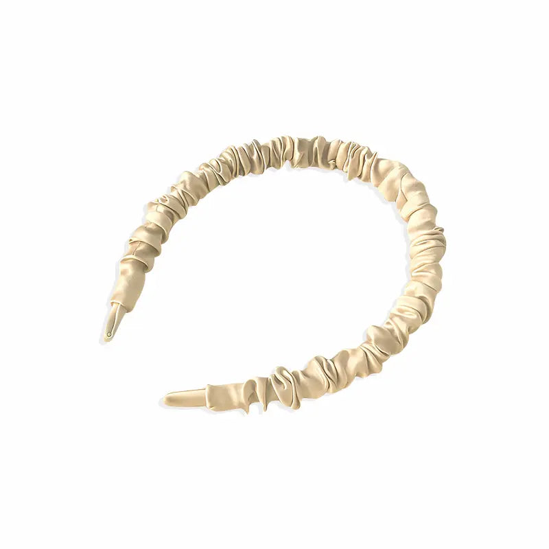 Serre-tête fin en soie 16 momme