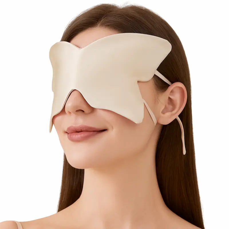 Masque de nuit en soie 19 momme - Papillon