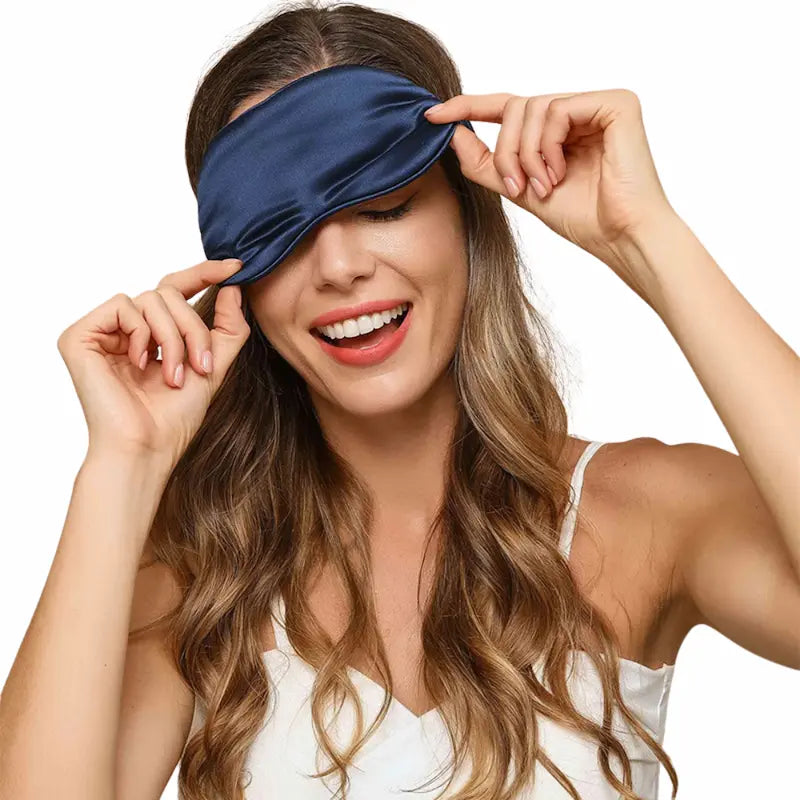 Masque pour les yeux double face en soie de mûrier