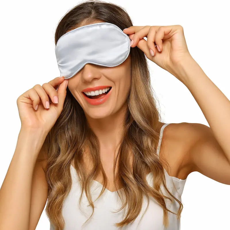 Masque pour les yeux double face en soie de mûrier