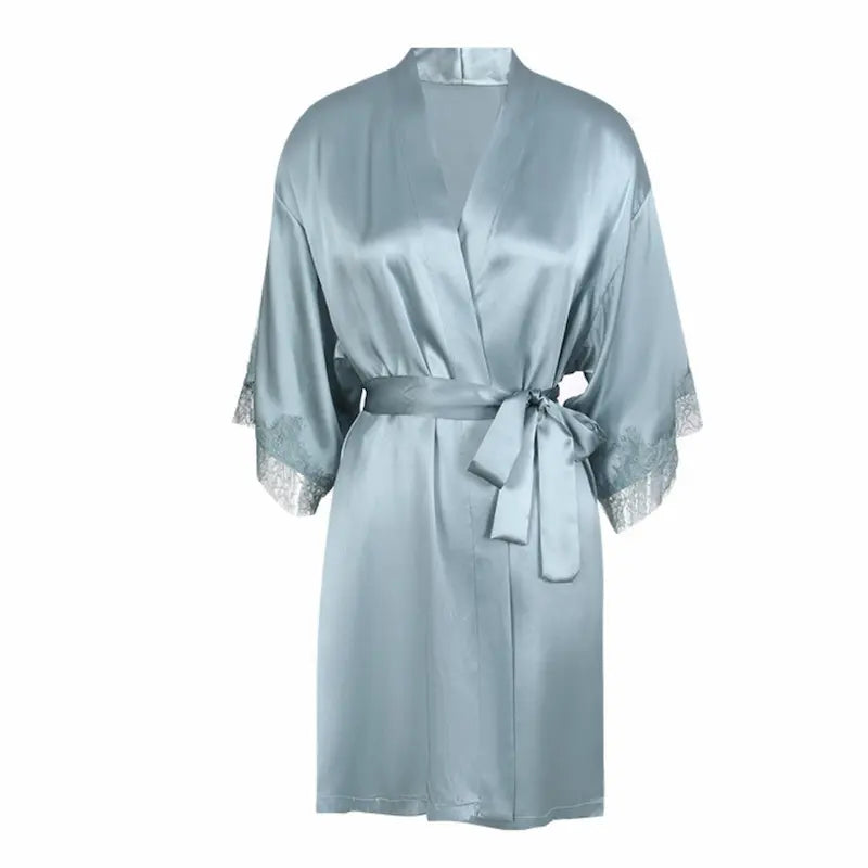 Peignoir sexy en soie haut de gamme