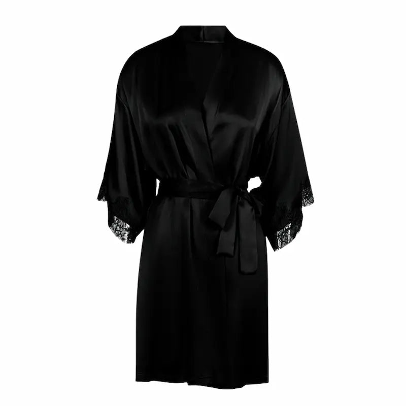 Peignoir sexy en soie haut de gamme