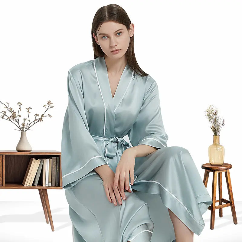 Robe de chambre en soie 19 momme