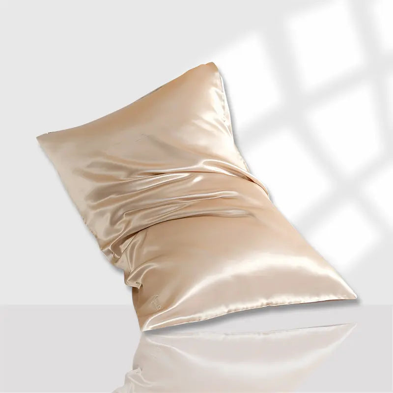 Taie d'oreiller en soie brillante 22 momme