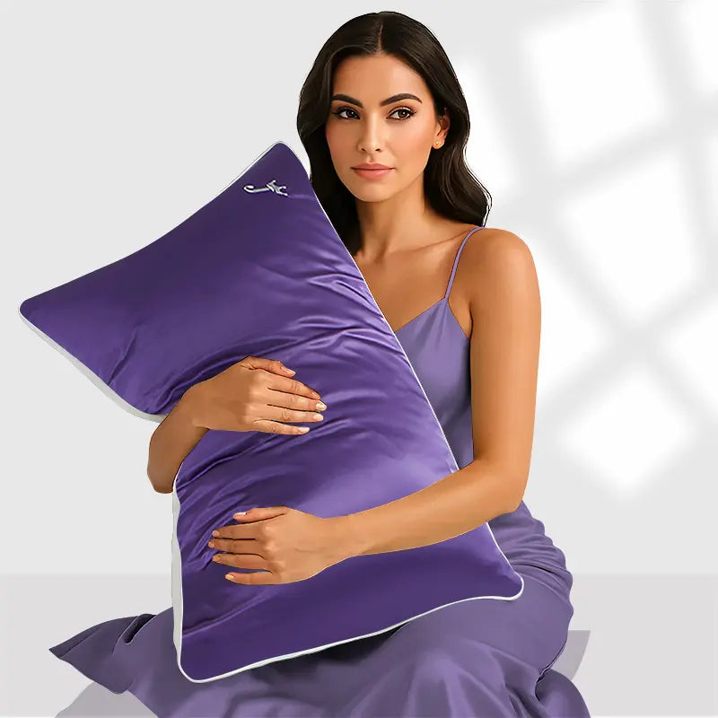 Taie d’oreiller en soie 19 momme Brodée