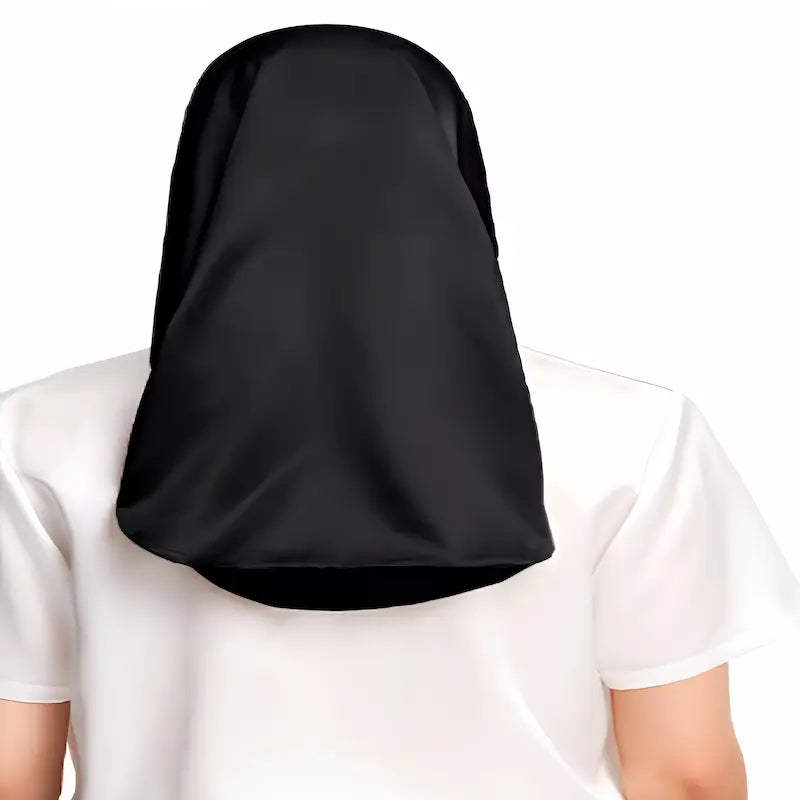 bonnet de nuit en soie pour cheveux longs