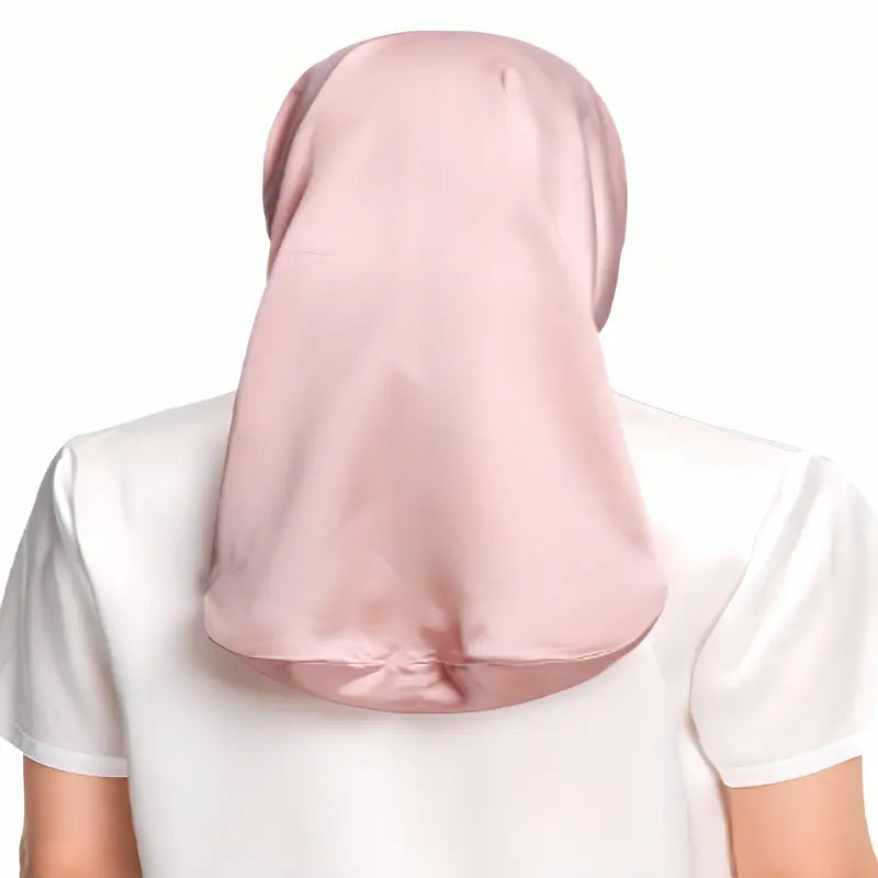 bonnet de nuit en soie pour cheveux longs