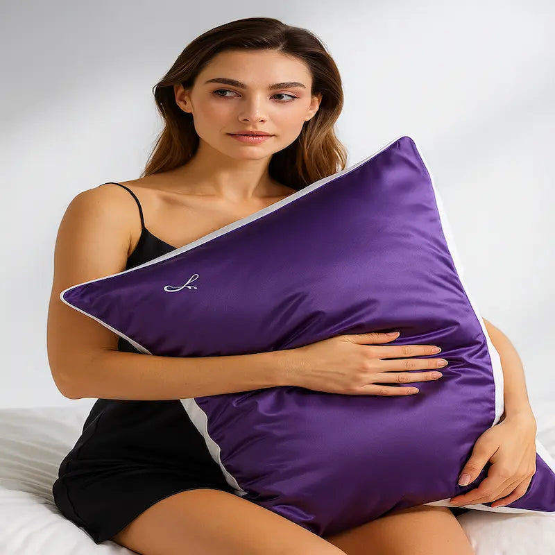 Taie d’oreiller en soie 19 mommes – Brodée