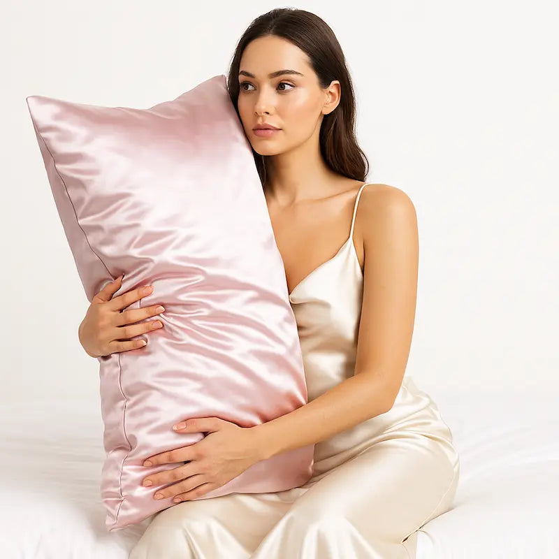 Taie d’oreiller en soie brillant 22 momme