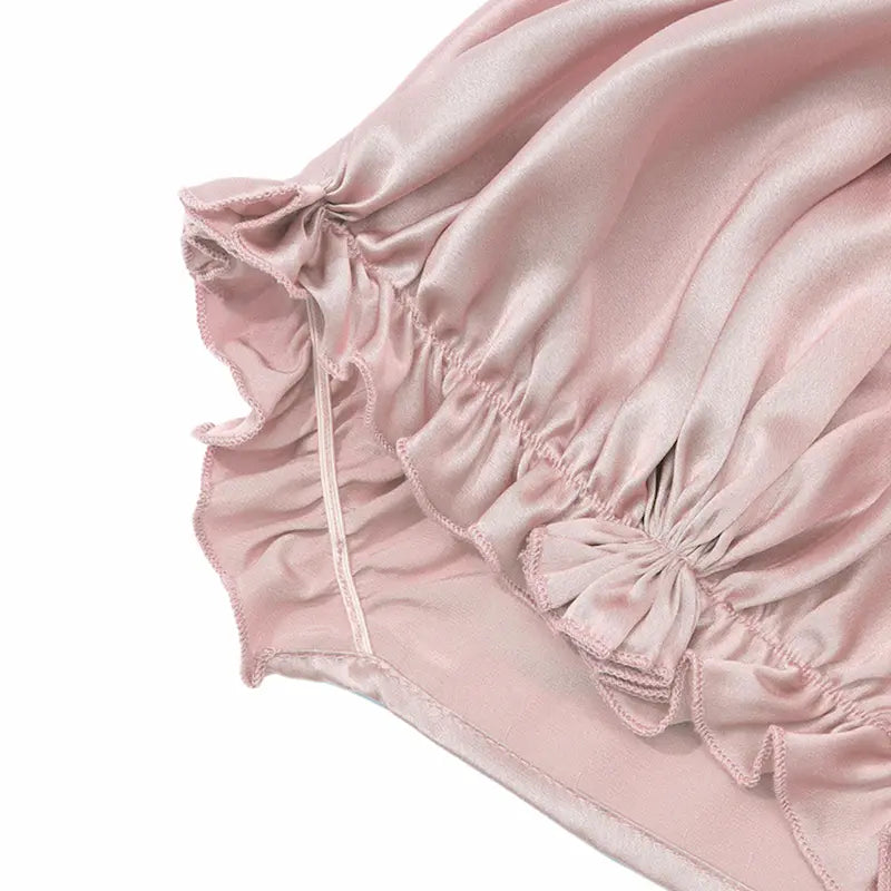 Charlotte en soie avec ruban 19 mommes