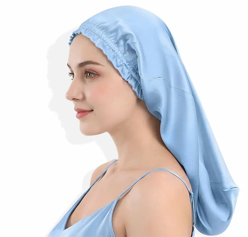 Bonnet long en soie - Cheveux longs protégés | SoieLuxe