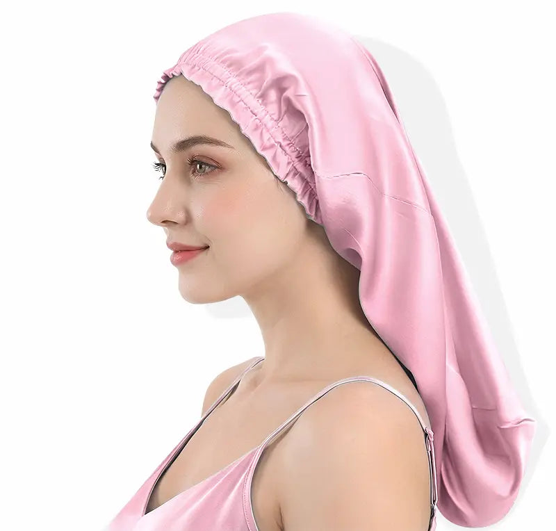 Bonnet long en soie - Cheveux longs protégés | SoieLuxe