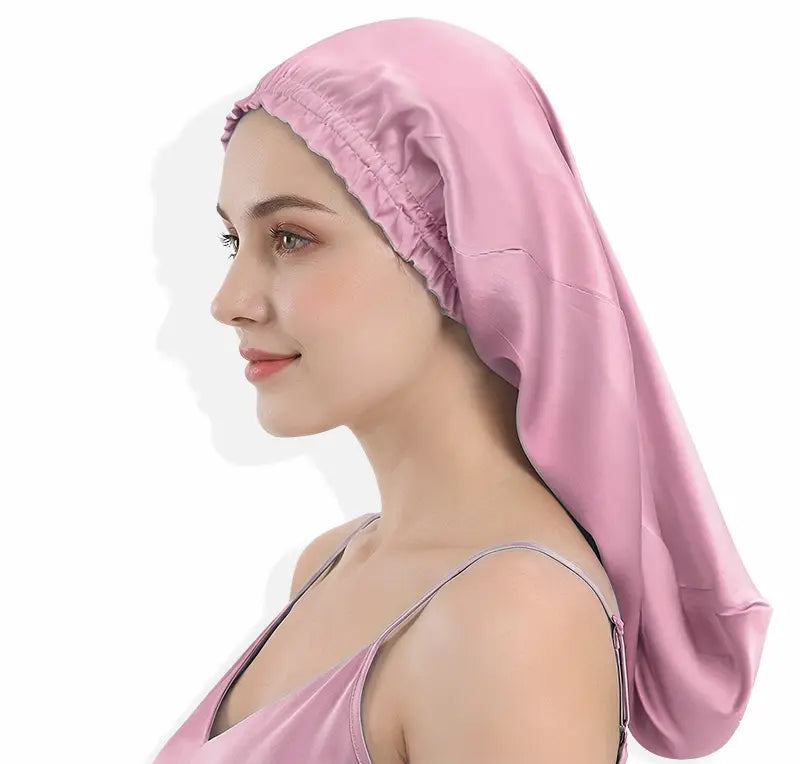 Bonnet long en soie - Cheveux longs protégés | SoieLuxe