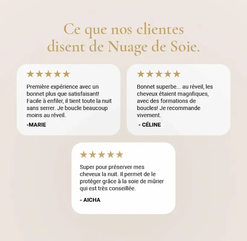 Turban de nuit en soie - Léger & naturel