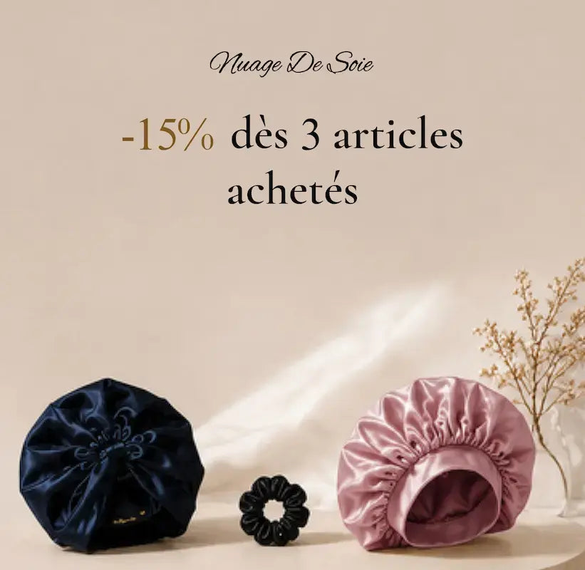 Turban de nuit en soie - Léger & naturel