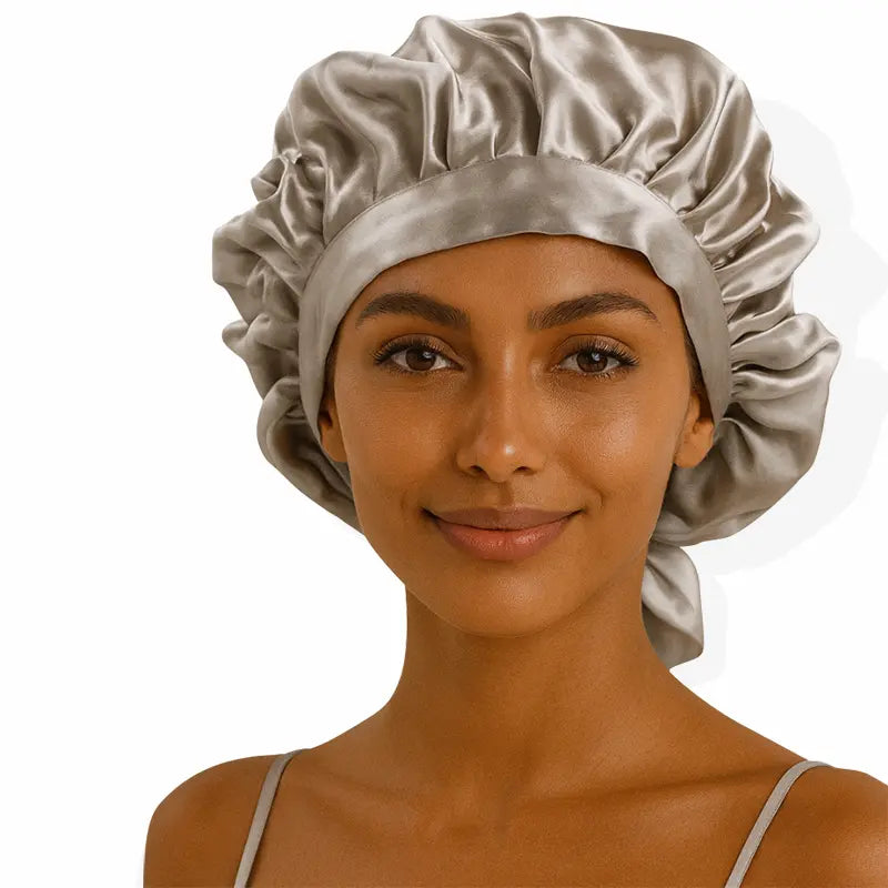 Bonnet en soie ajustable 