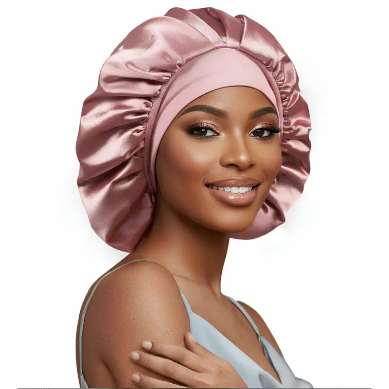 Bonnet en soie avec attache réglable