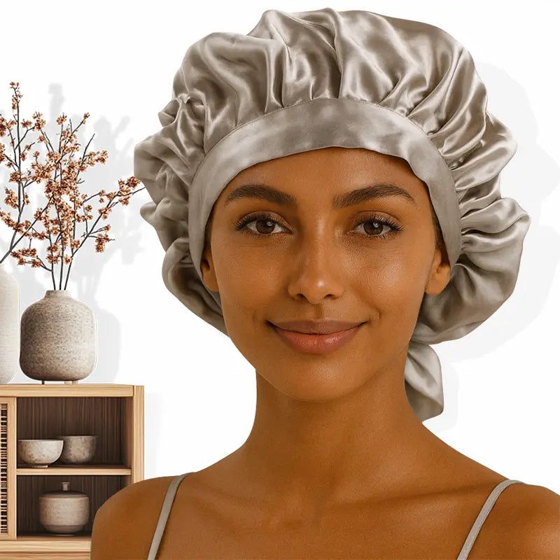 Bonnet en soie ajustable 