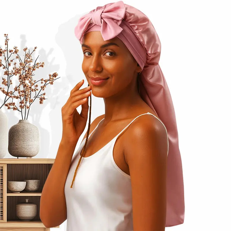 Bonnet en soie extra-long - Cheveux longs & dreadlocks