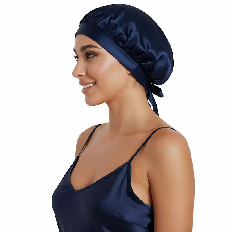 Bonnet en soie pure 30 mommes – Luxe et protection capillaire