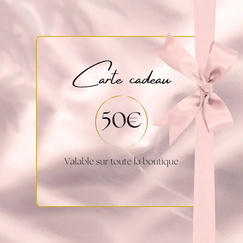 Carte cadeau Nuage de Soie carte cadeau soie 50€