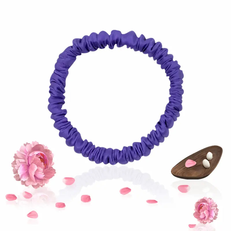 Chouchou fin en soie 19 momme