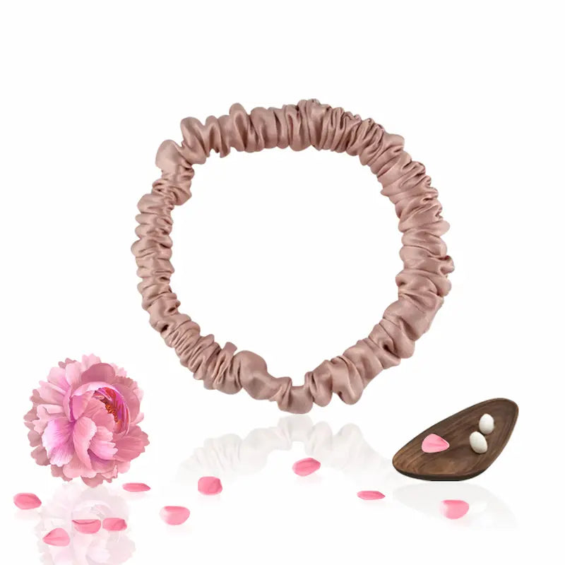 Chouchou fin en soie 19 momme