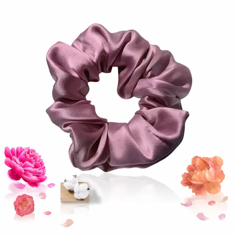 Chouchou large en soie 19 momme