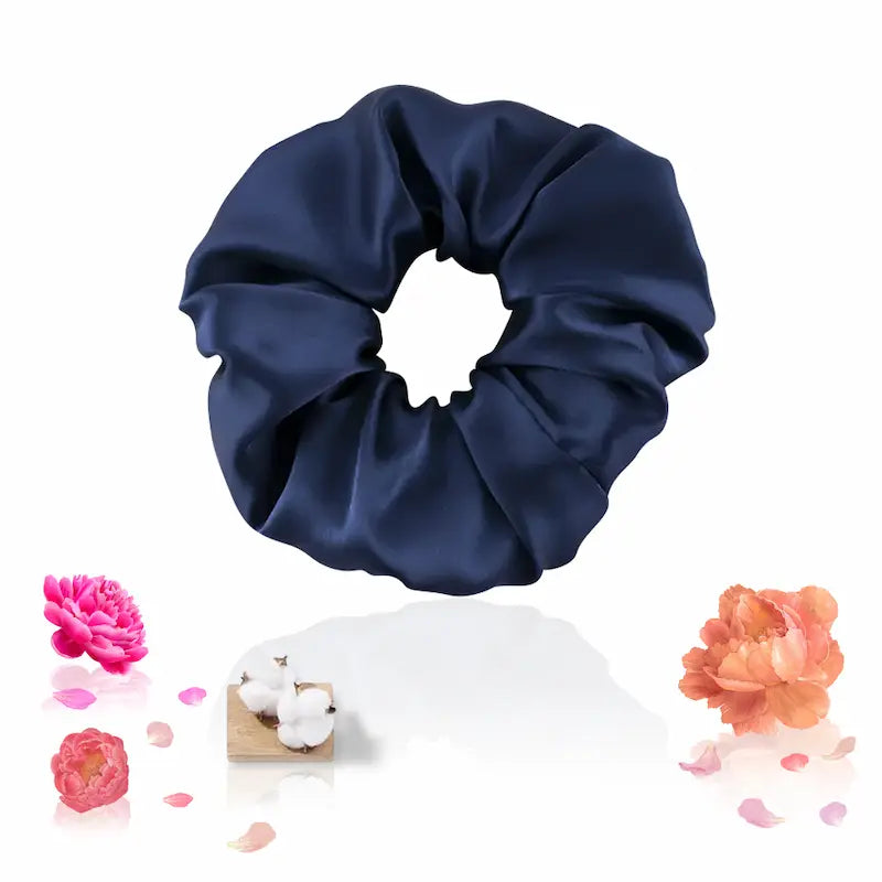 Chouchou large en soie 22 momme