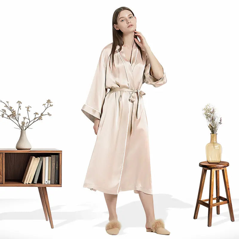 Robe de chambre en soie 19 momme