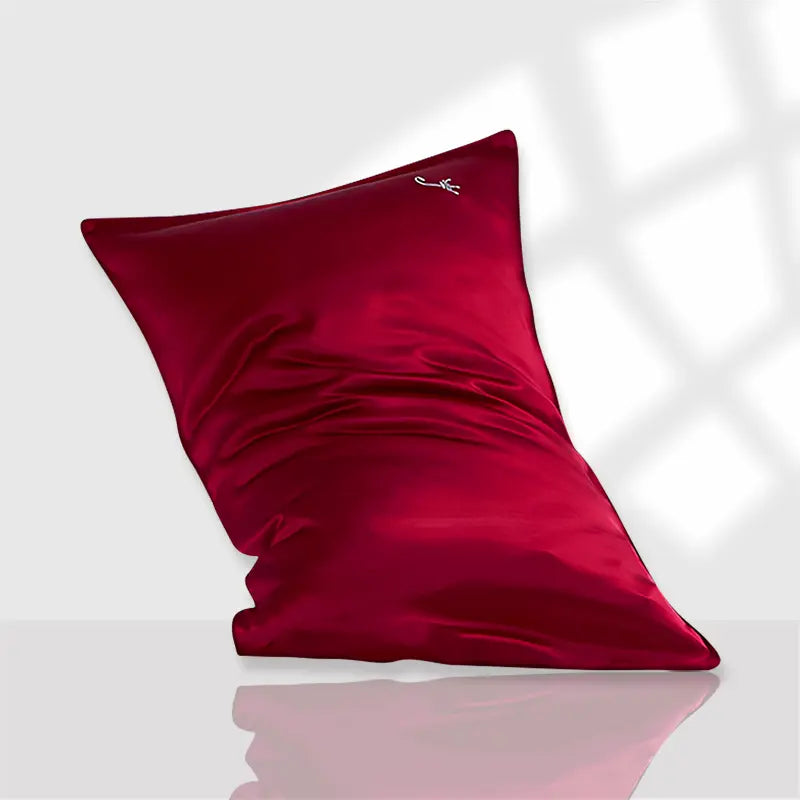 Taie d’oreiller en soie 19 momme Brodée