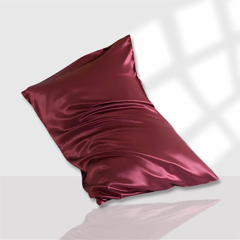 Taie d'oreiller en soie brillante 22 momme