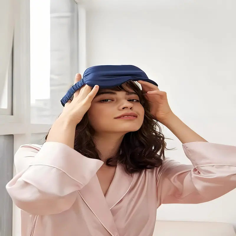 Masque de sommeil en soie 16 mommes