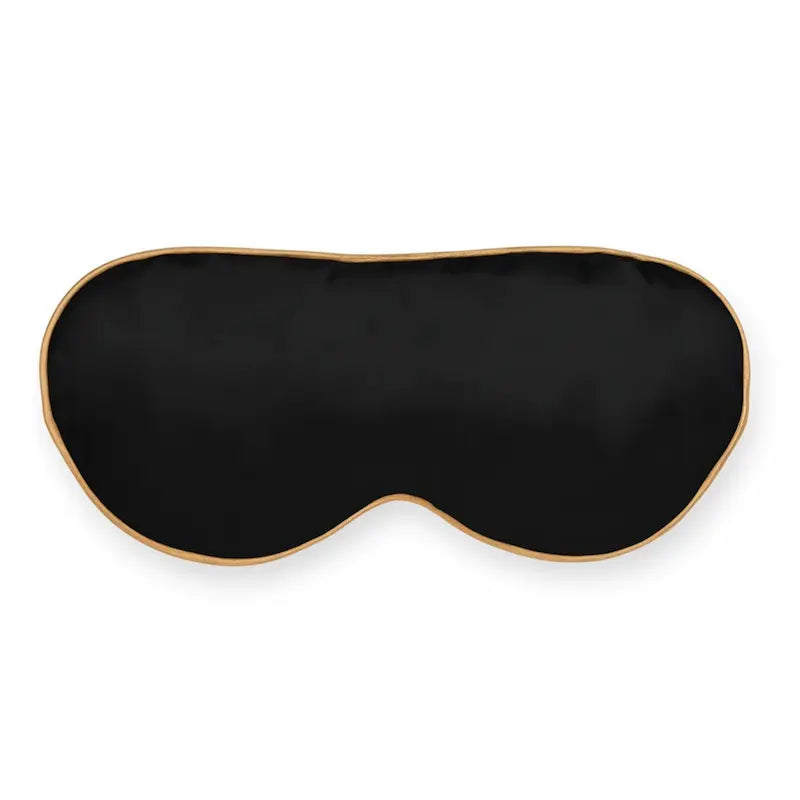 Masque de sommeil en soie noir